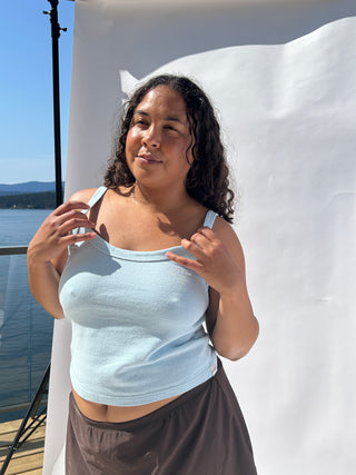 Hemp Breeze Tank Top Mineral Blue