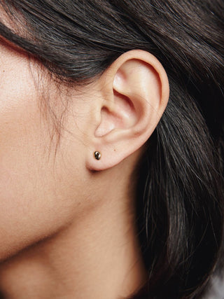 Small Bean Stud Earrings