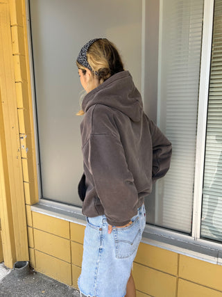 Merge Hoodie Washed Brown