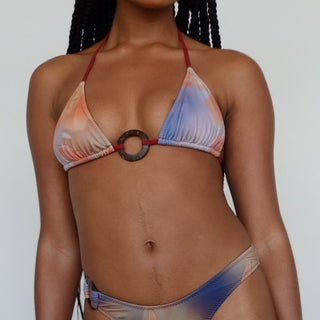 Lola Bikini Top in Tiger Lily in 2XL