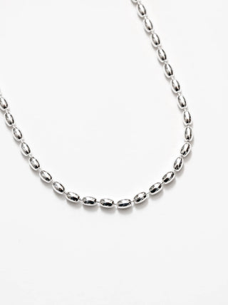 Silver Rice Beaded Chain