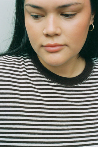 Hemp Rover Tee Choco Stripes