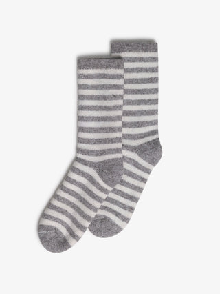 Striped Wool Blend Socks