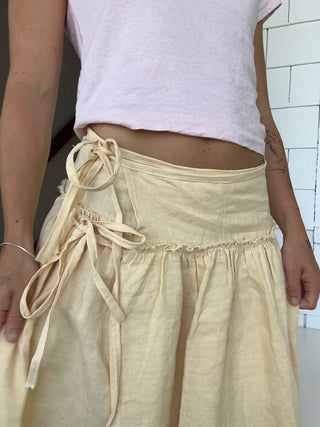 Wells Wrap Skirt Butter