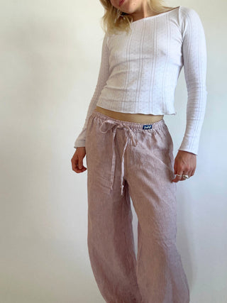 Plum Pants Pink Stripe