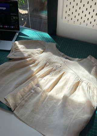 Babydoll Blouse Oatmeal