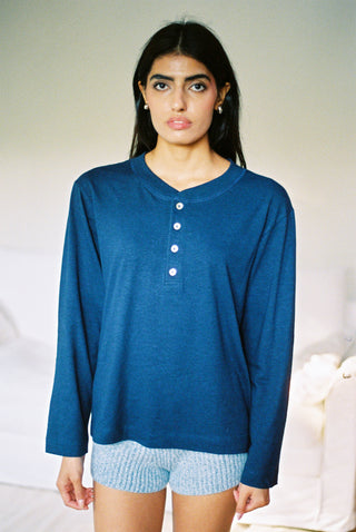 Hemp Bay Henley Navy