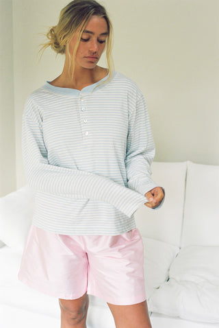 Hemp Bay Henley Daydream Stripes