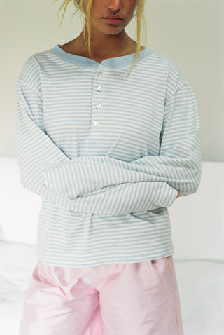 Hemp Bay Henley Daydream Stripes