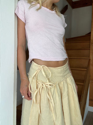 Hemp Mini Tee Pink Cream