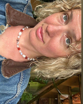 Red Beaded Necklace