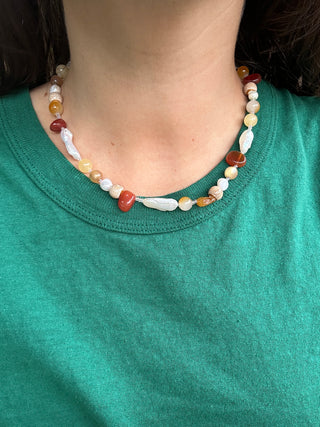 Earth Tones Beaded Necklace