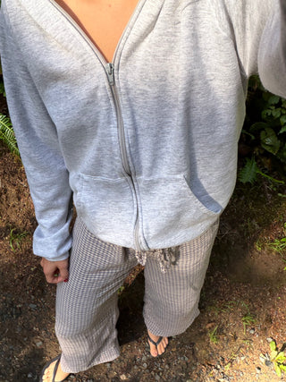 Plum Pants Blue Plaid