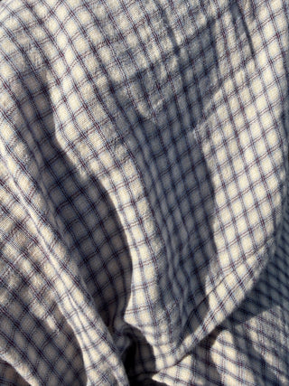 Plum Pants Blue Plaid