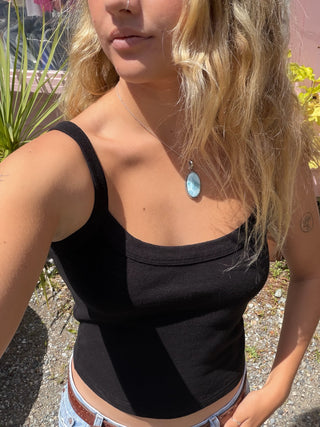 Hemp Breeze Tank Top Black
