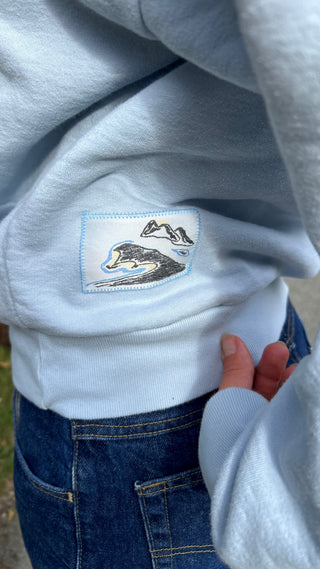 Merge Hoodie Powder Blue