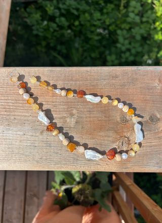 Earth Tones Beaded Necklace