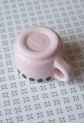 Shorter Milkware Mug Pink Polka