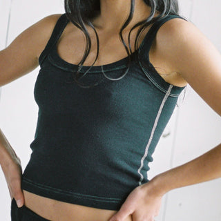 Hemp Breeze Tank Top Coal