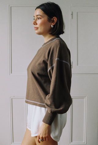 Hemp Cloud Sweater Carob