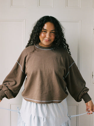 Hemp Cloud Sweater Carob