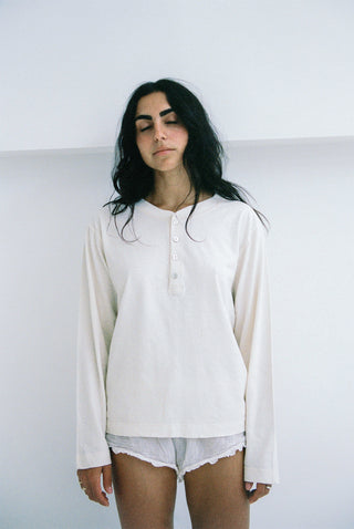 Imperfect Hemp Bay Henley Natural