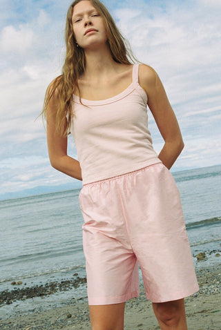 Hemp Breeze Tank Top Pink Cream