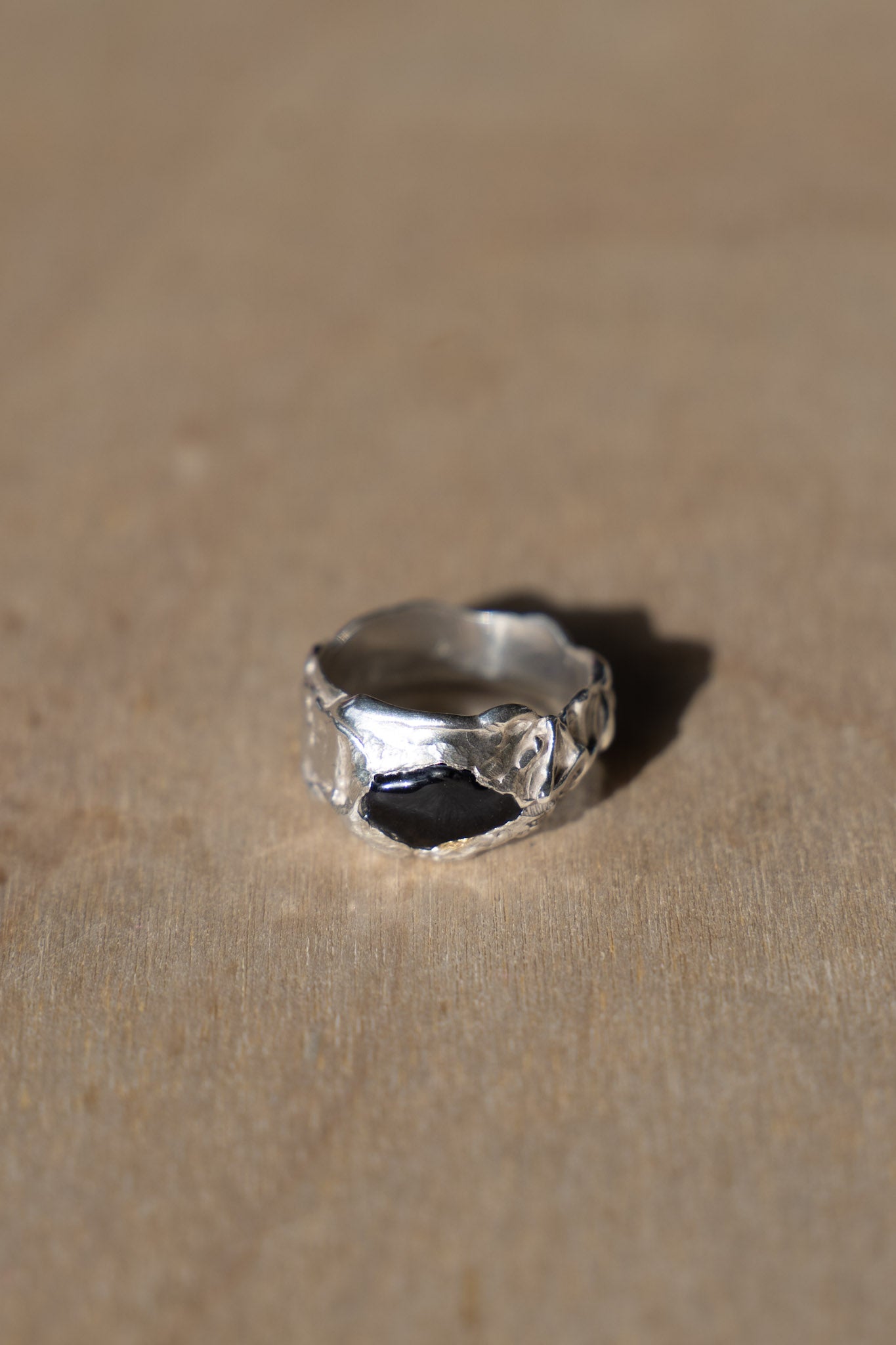 Sea Glass Rings 4 Black Size 7