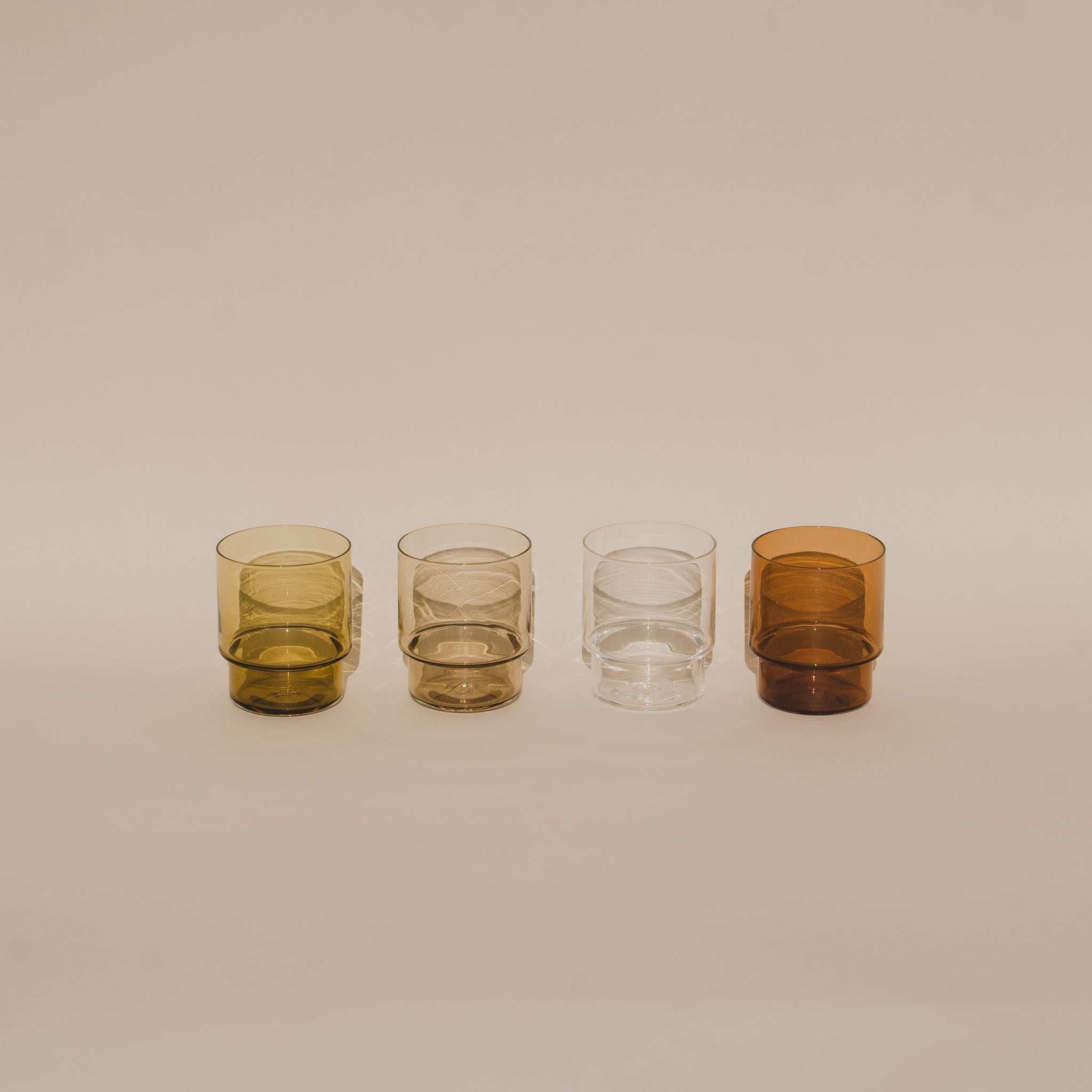 Handmade Stackable Glass | Earth Palette